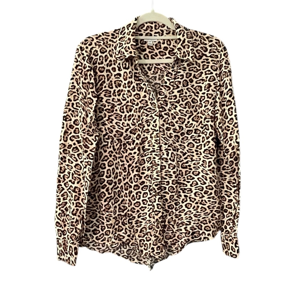 Love fire Animal Print Button Down Shirt - Women’s Size Medium